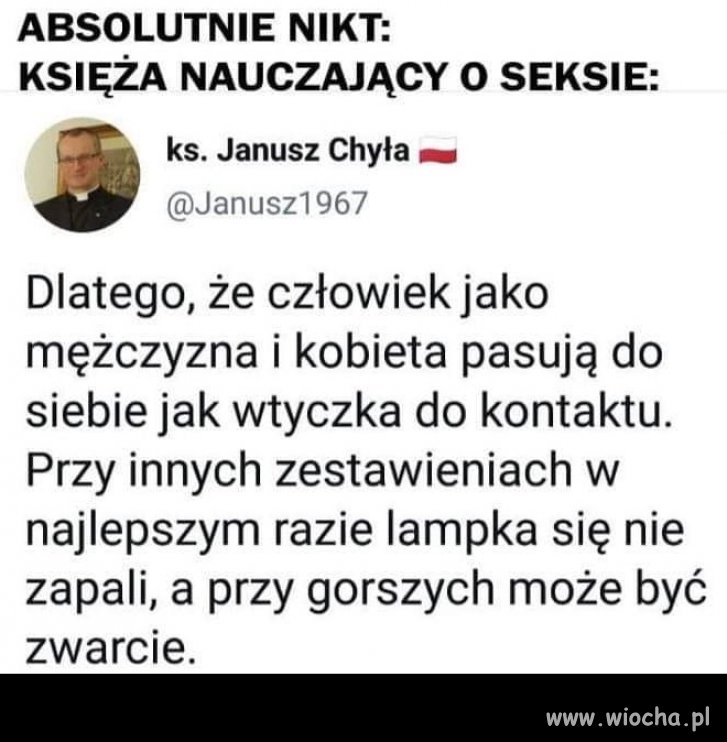 W tym kościele mają ekspertów od wszystkiego !
