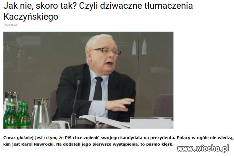 Kogo Kaczyński nie wystawi, nie ma szans z Trzaskowskim!