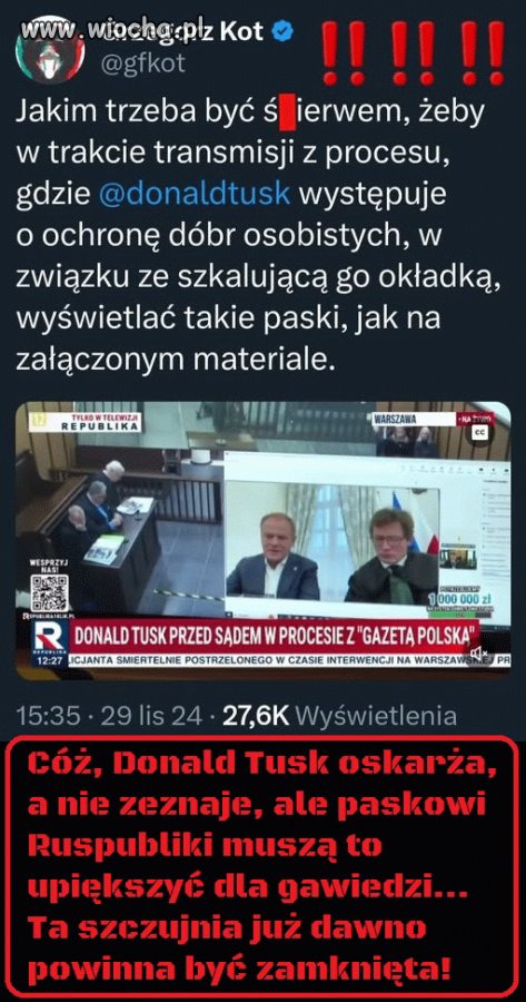 Paskowy w tej ruskiej tv dostał za to premie