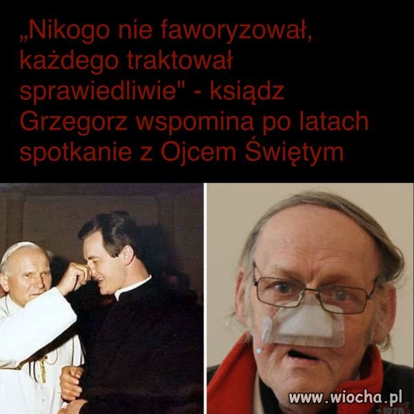 Papaj i ksiądz Grzegorz.