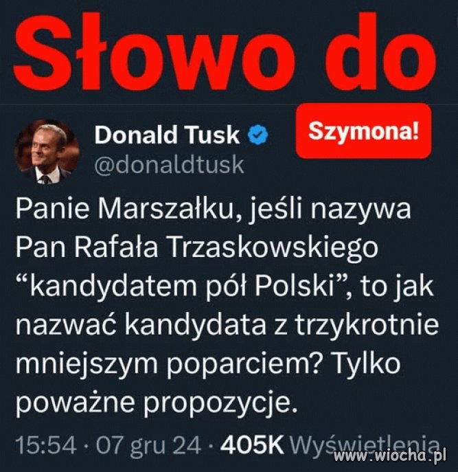 Donald zaorał Szymona