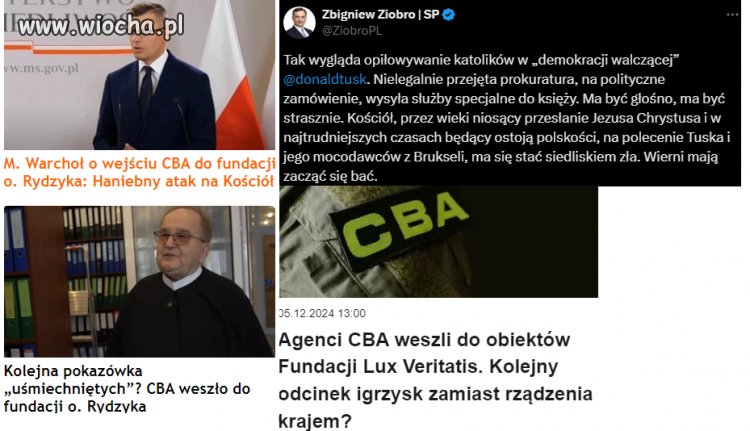 Lawina ataków po przeszukaniu