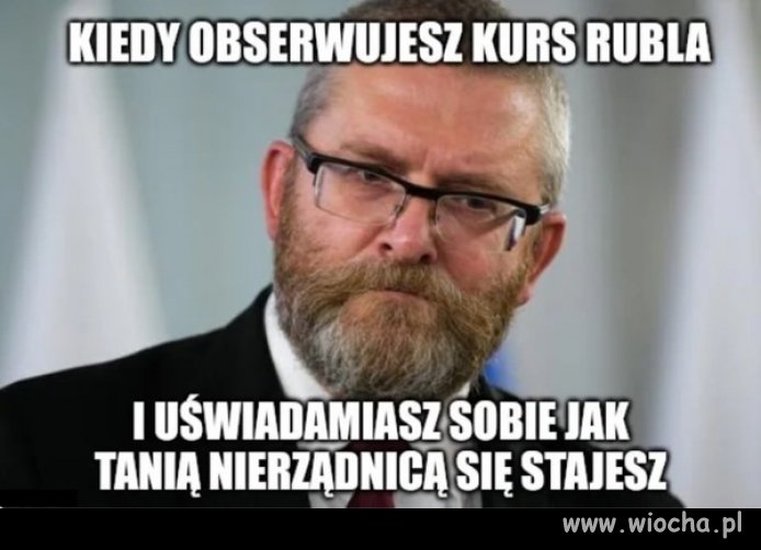 Rubel leci na pysk ...