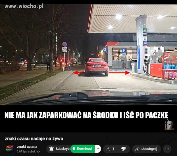 POSTAWIĆ AUTO NA ŚRODKU I ISĆ PO PACZKĘ