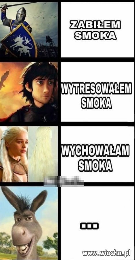 Osioł wyruch@ł smoczyce