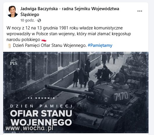 Pani Radna sugeruje, że wrogiem komunistów