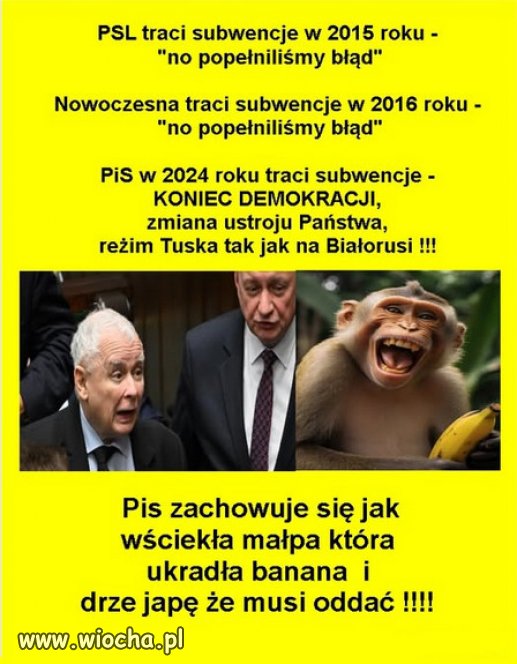 Złodzieje pis tracą subwencję  !!! BRAWO !!!