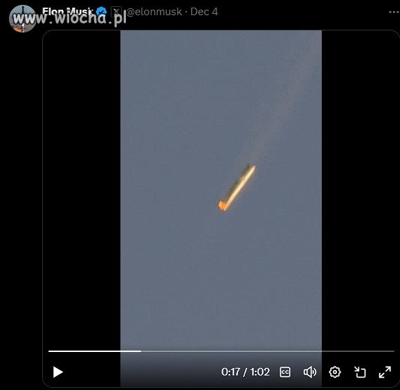 Ups,  Elon Musk wystrzelił wielki czopek. 