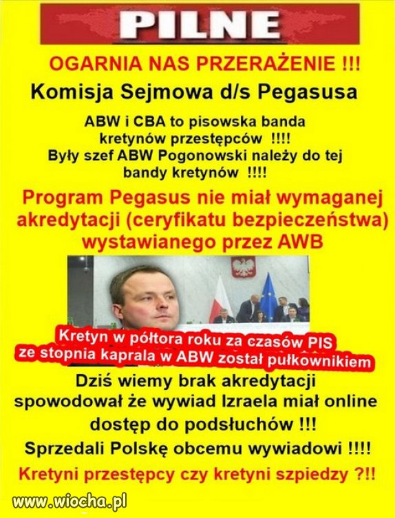 ABW i CBA to pisowska banda kretynów przestępców  !!!