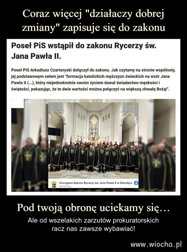 Nie tylko mejza. Inne łajzy też szukają ochronki 