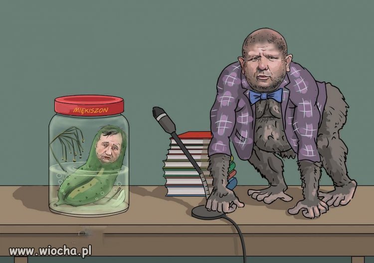 "Miekiszon" Rydzyka z gorylem...