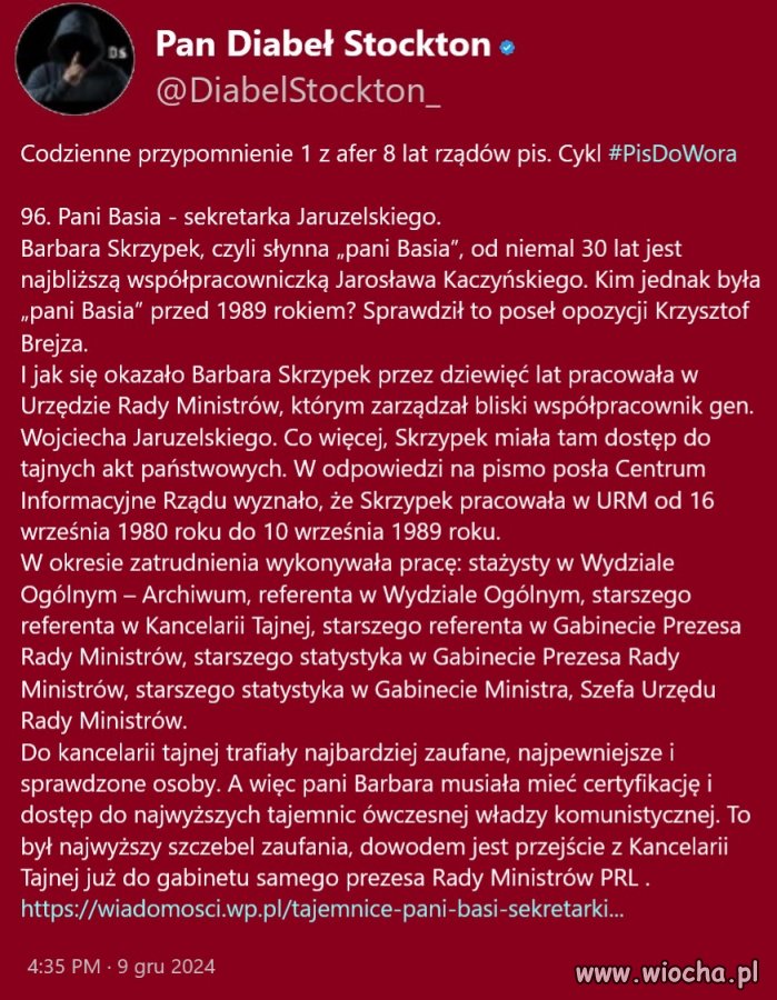 Pani Basia - sekretarka Jaruzelskiego