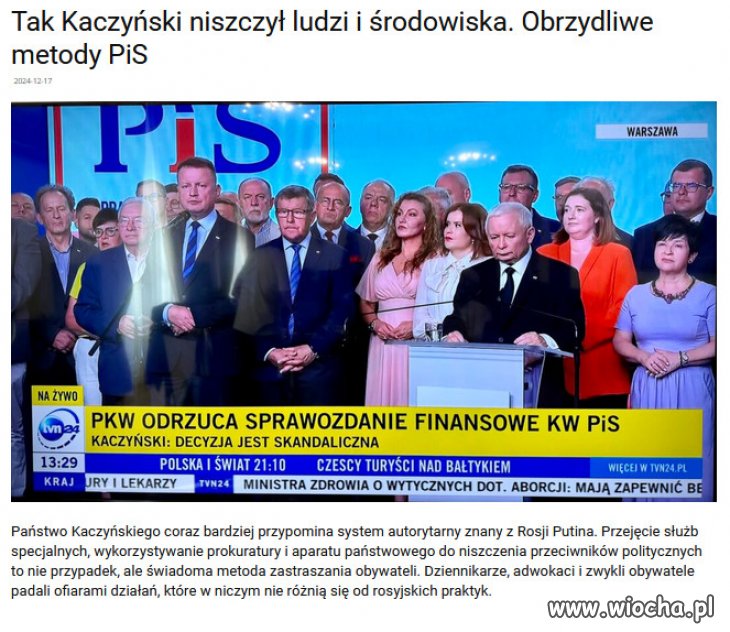 Kaczyński jak Putin – system bezkarności i strachu