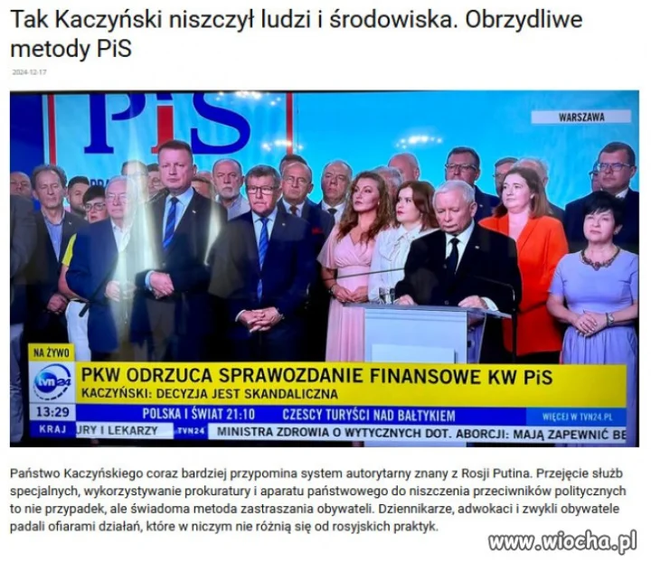 Kaczyński jak Putin – system bezkarności i strachu