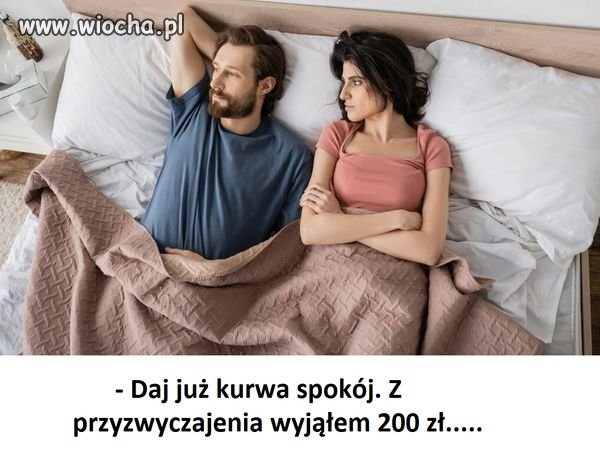 Ona z przyzwyczajenia wydała sto złotych reszty.