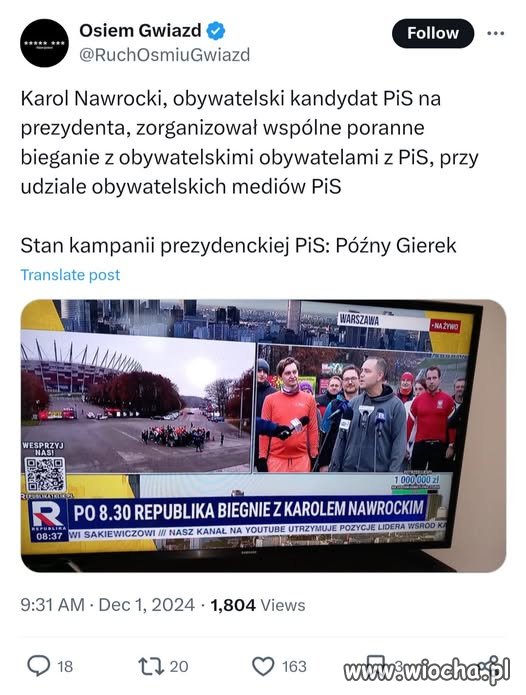 Z kamerą wśród  PIS