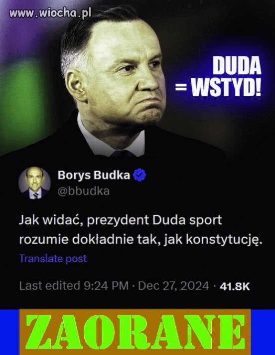 Znaczy się nic nie rozumie