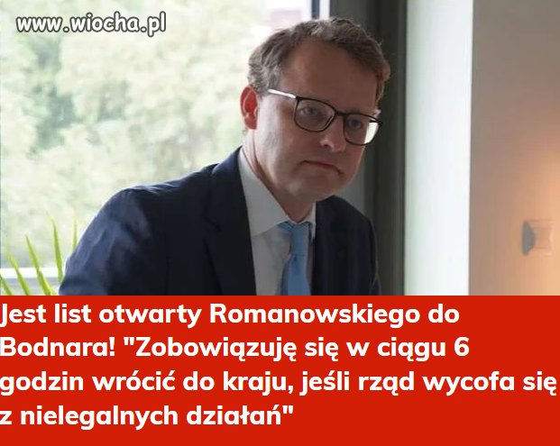 Co odpowiecie Romanowskiemu