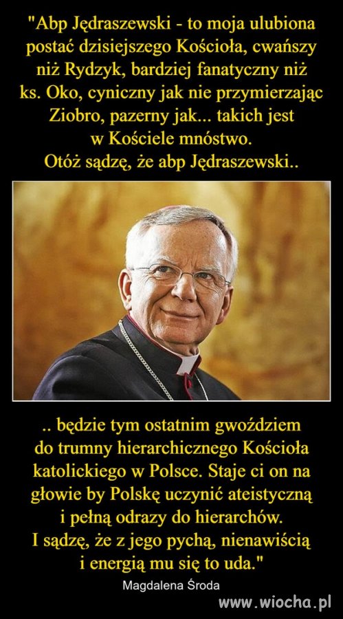 Nikt nie przyłożył się do upadku kościoła w Polsce,