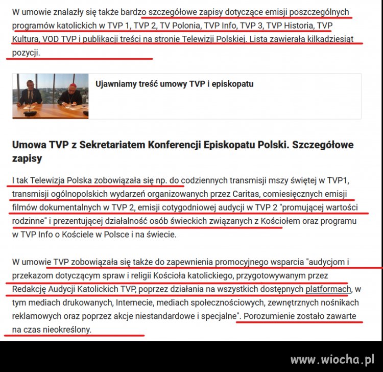 Kurski, podpisał w 2020 obszerną umowę z Episkopatem 