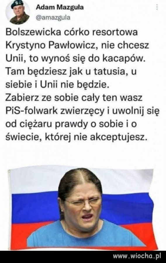 Krycha zrozum wreszcie, że w Polsce cię nikt nie 