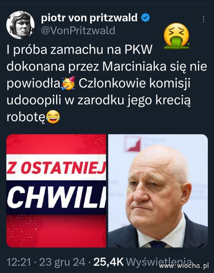 Chciał zrobić PiSiorom prezent na święta ...