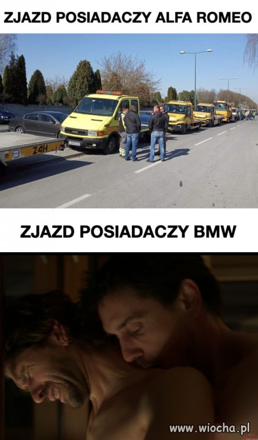Zlot dwóch marek aut.