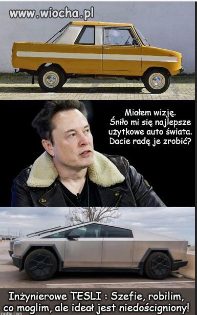 Kiedyś to w kraju nawet Cybertrucka produkowali