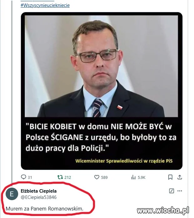 Ta pani to chyba 