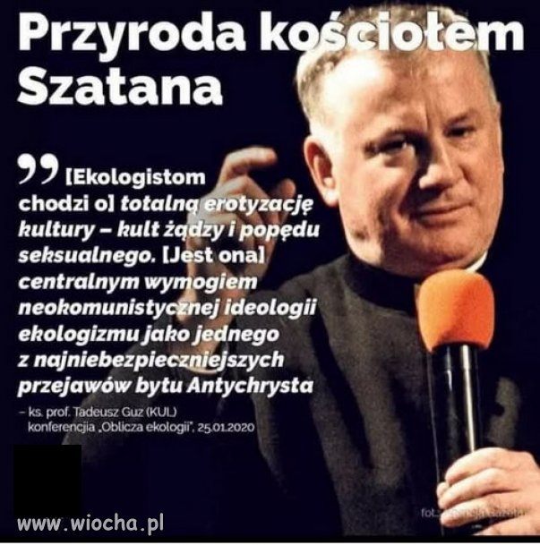 To konsekrowany dyplomowany idiota z KUL