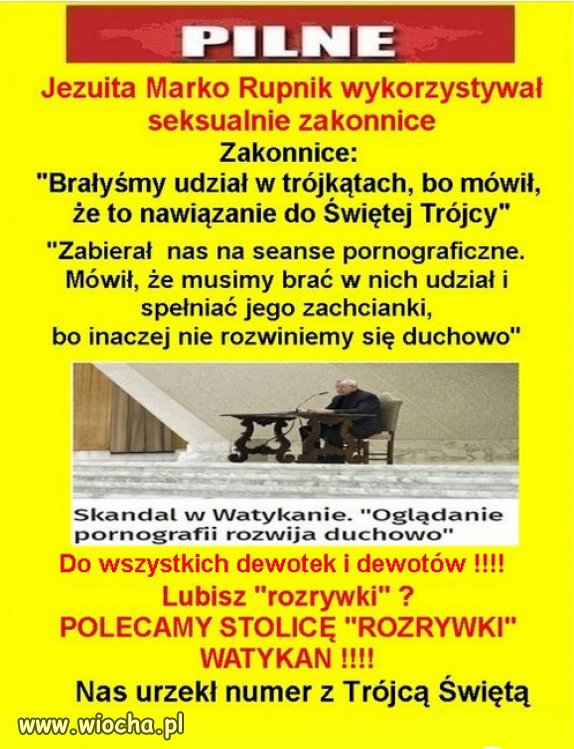 Tak wyglada "trojca swieta" sekty kosciola...