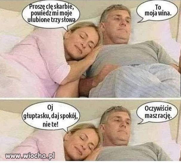 Ulubione słowa każdej kobiety 