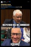 Giertych skomentował mema ze sobą i Kaczyńskim.