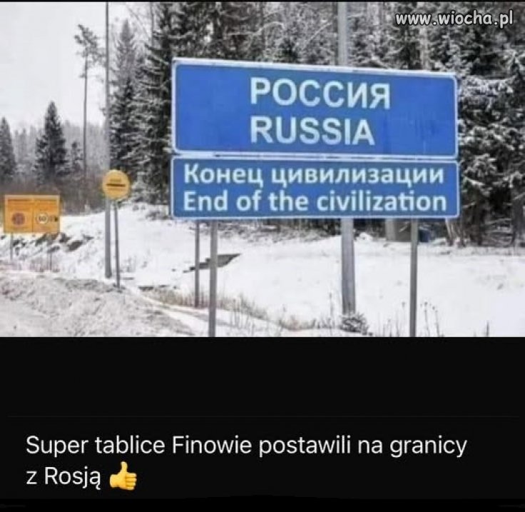 Takie tablice powinny być na każdej granicy rosji 