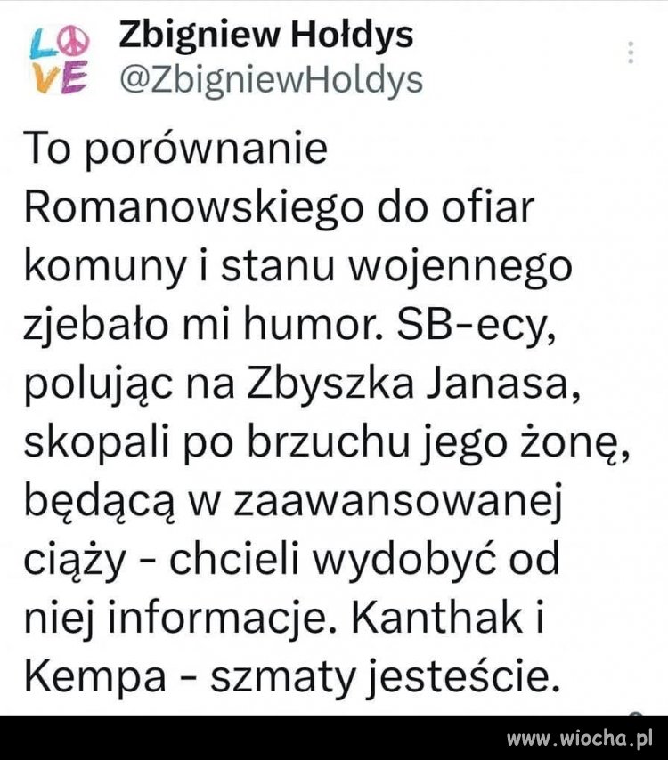 Zbyszku, zrozum, że to nie są normalni ludzie !