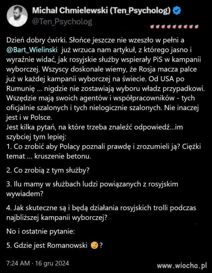 Już widać jak ruskie w kotle mieszają, nie wolno zapomnieć o Opus Dei!  