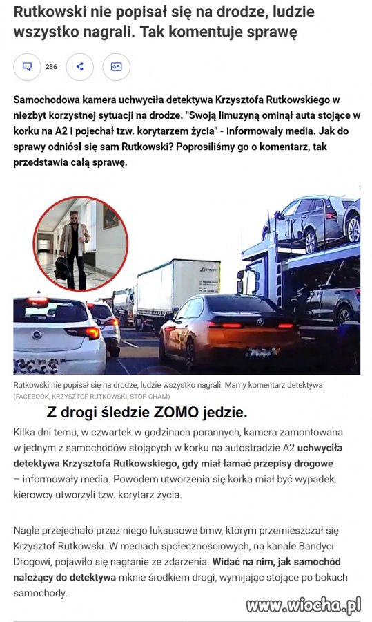 Z drogi śledzie