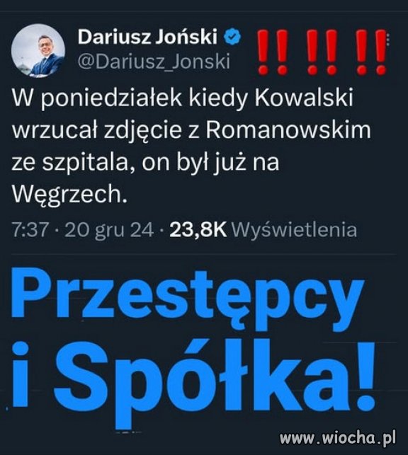 Kowalski kolejny w kolejce do celi...
