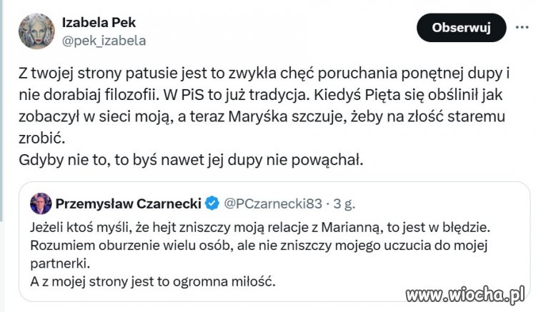 Iza prawdę pisze,