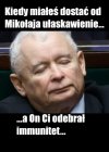 Dostał prezent od Mikołaja ...