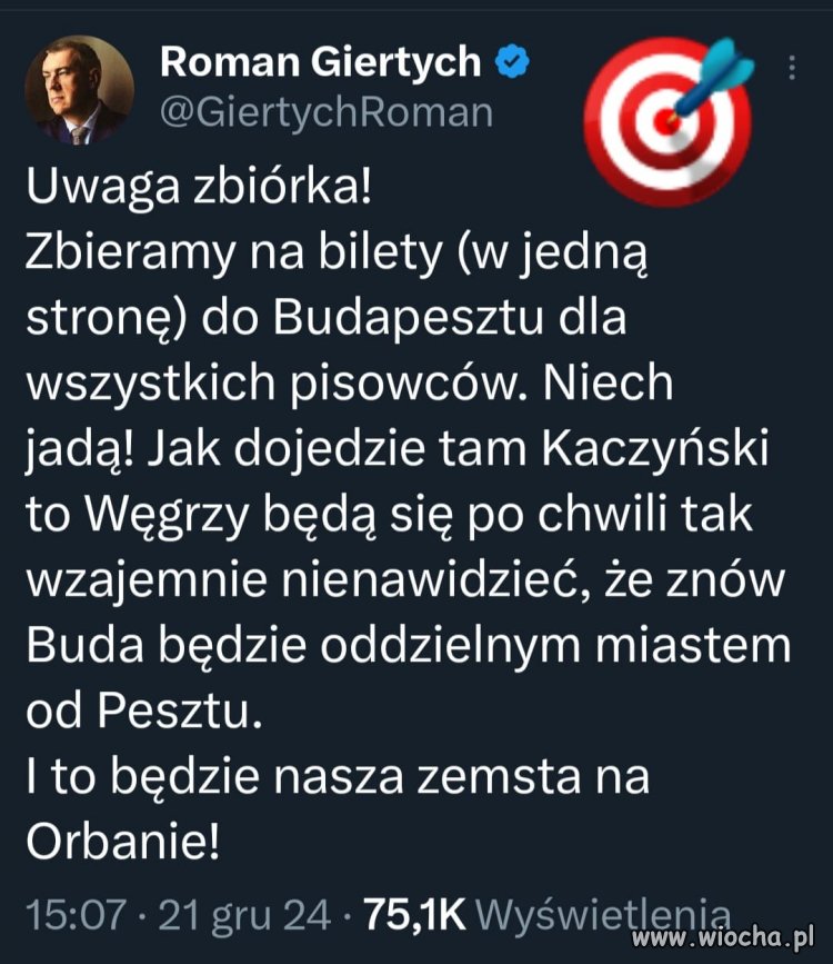 Chętnie się dołożę, pod jednym warunkiem.  