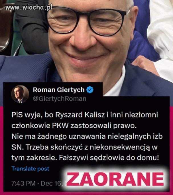Słychać pisowskie wycie