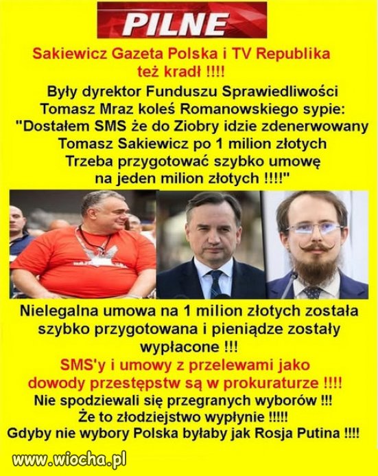 Powstaje już proste pytanie: Kto w Mafii PiSu nie kradł?
