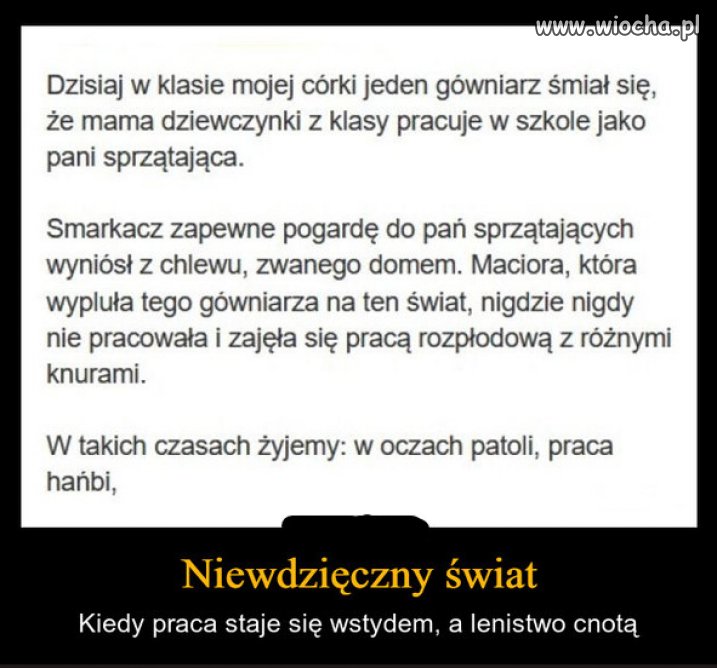 Nikt tak nie zdemoralizowal narodu jak PiS...