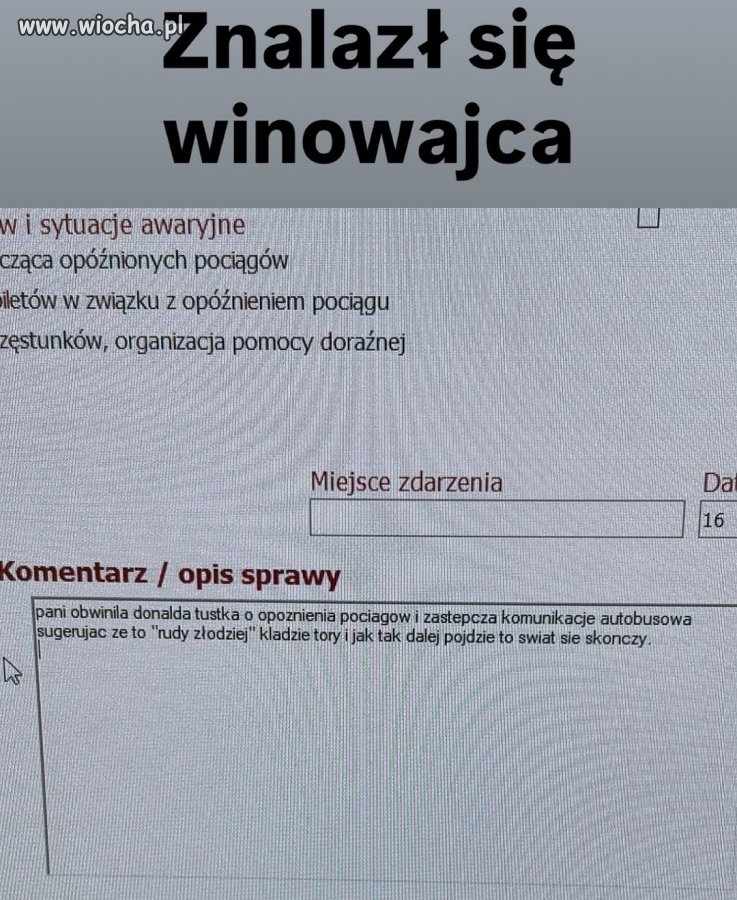 To przez niego.