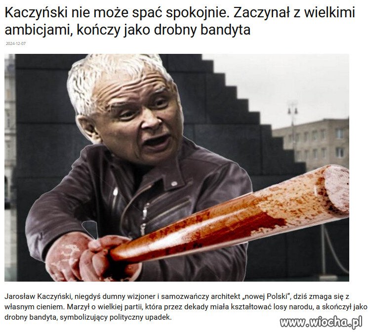 Zrujnowane są dziś jego polityczne dziedzictwo i wizerunek!
