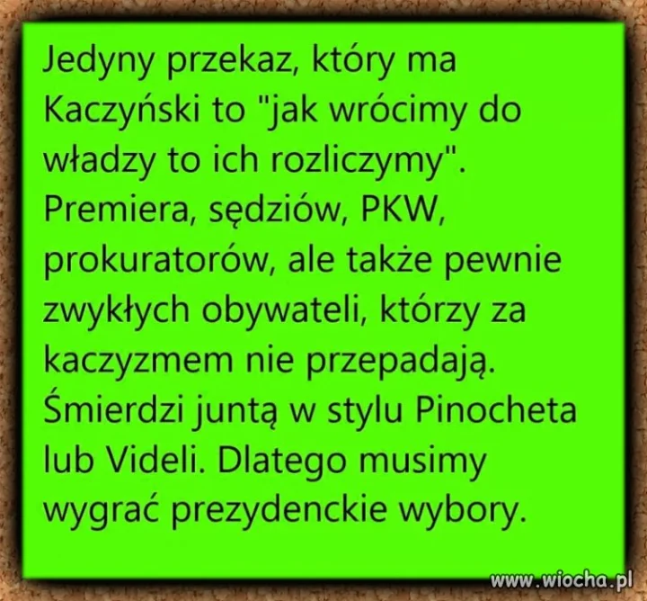 Kaczyński jest rządny krwi