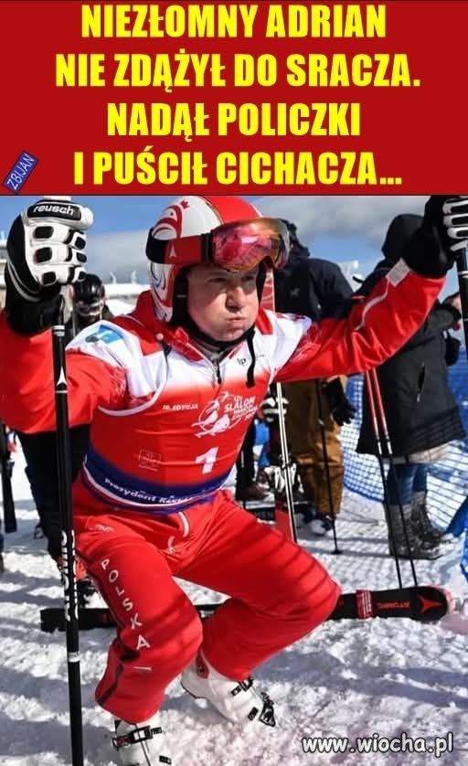 To jedna z mądrzejszych min Adriana