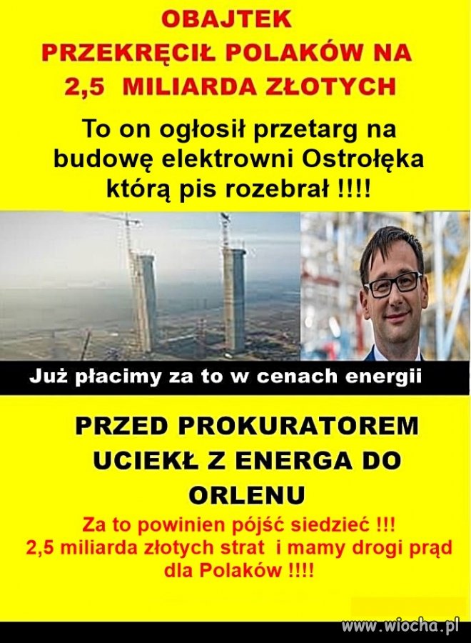 Obajtek okradł nas wszystkich. Dziwisz się, że ...