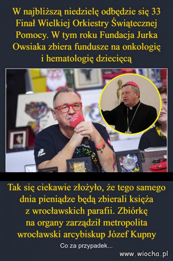 Każda złotówka na WOSP, to o złotówkę mniej...